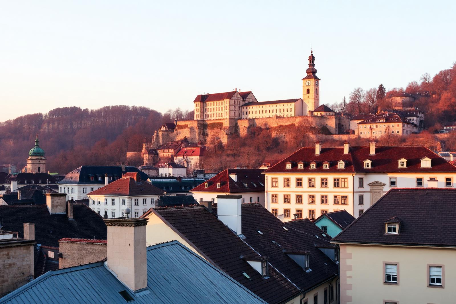 Blick über die Dächer von Salzburg